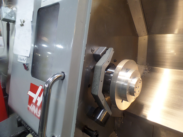 8" HYD. CHUCK HAAS ... CNC SLANT BED LATHE